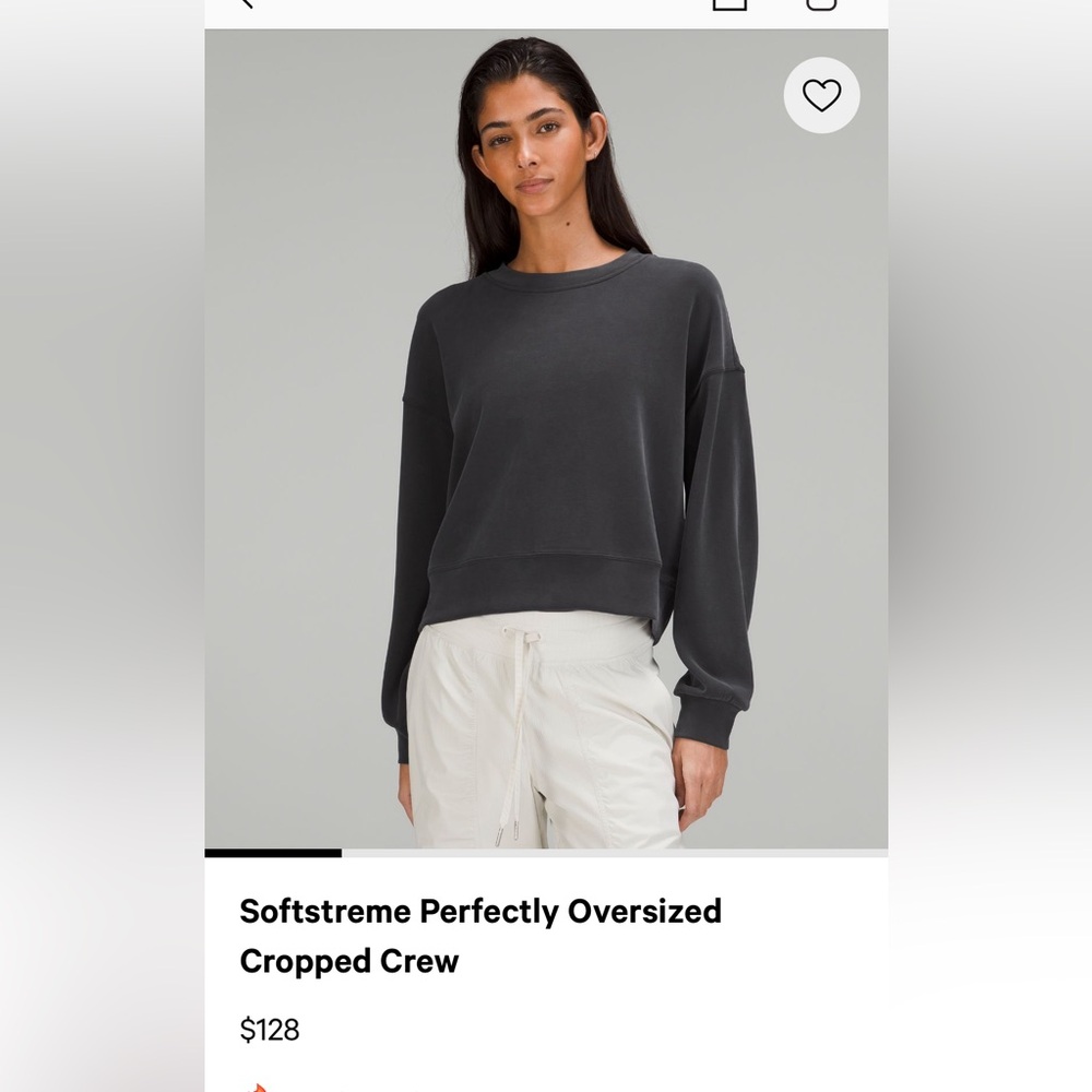 Lululemon Softstreme Cropped Crew